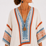 Amira White Ethnic Caftan