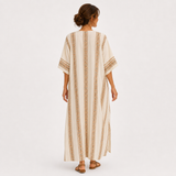 Dalia Ethnic Beige Caftan