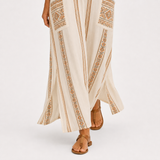 Dalia Ethnic Beige Caftan