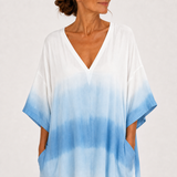 Jamila Blue Gradient Kaftan