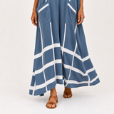 Leila Blue Striped Kaftan