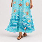Lucía Turquoise Marine Caftan