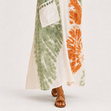 Mariam Tie-Dye Green Kaftan
