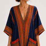 Samira Ethnic Blue Caftan
