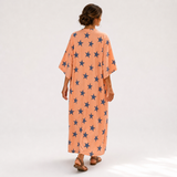 Selma Coral Stars Kaftan