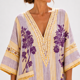 Sofia Lilac Floral Caftan
