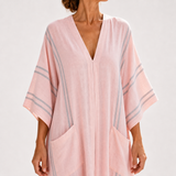 Soraya Striped Pink Kaftan