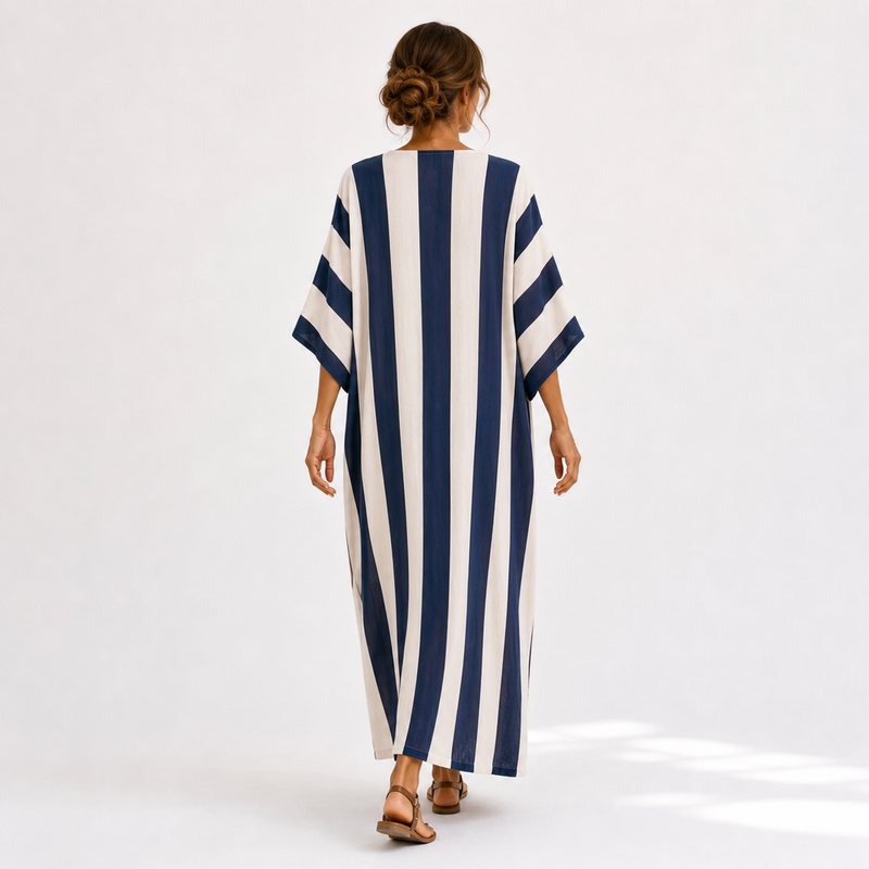 Yasmina Navy Blue Caftan