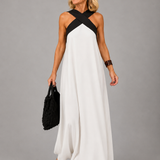 Velora™ | Maxi Dress of Cross Elegance
