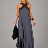 Velora™ | Maxi Dress of Cross Elegance
