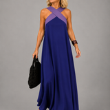 Velora™ | Maxi Dress of Cross Elegance