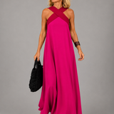 Velora™ | Maxi Dress of Cross Elegance