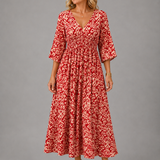 Althea™ | Bohemian Flow Midi Dress