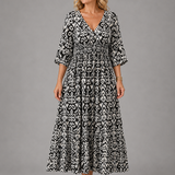 Althea™ | Bohemian Flow Midi Dress