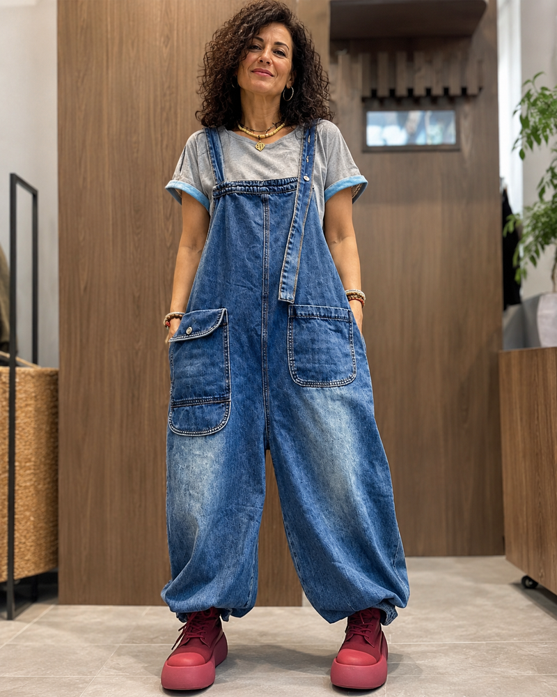 Clara™ | Casual Look Denim Jumpsuit