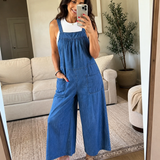 Solmira™ | Loose Denim Jumpsuit with Straps