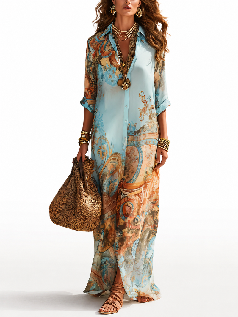 Lurdes | Mediterranean Shirt Dress