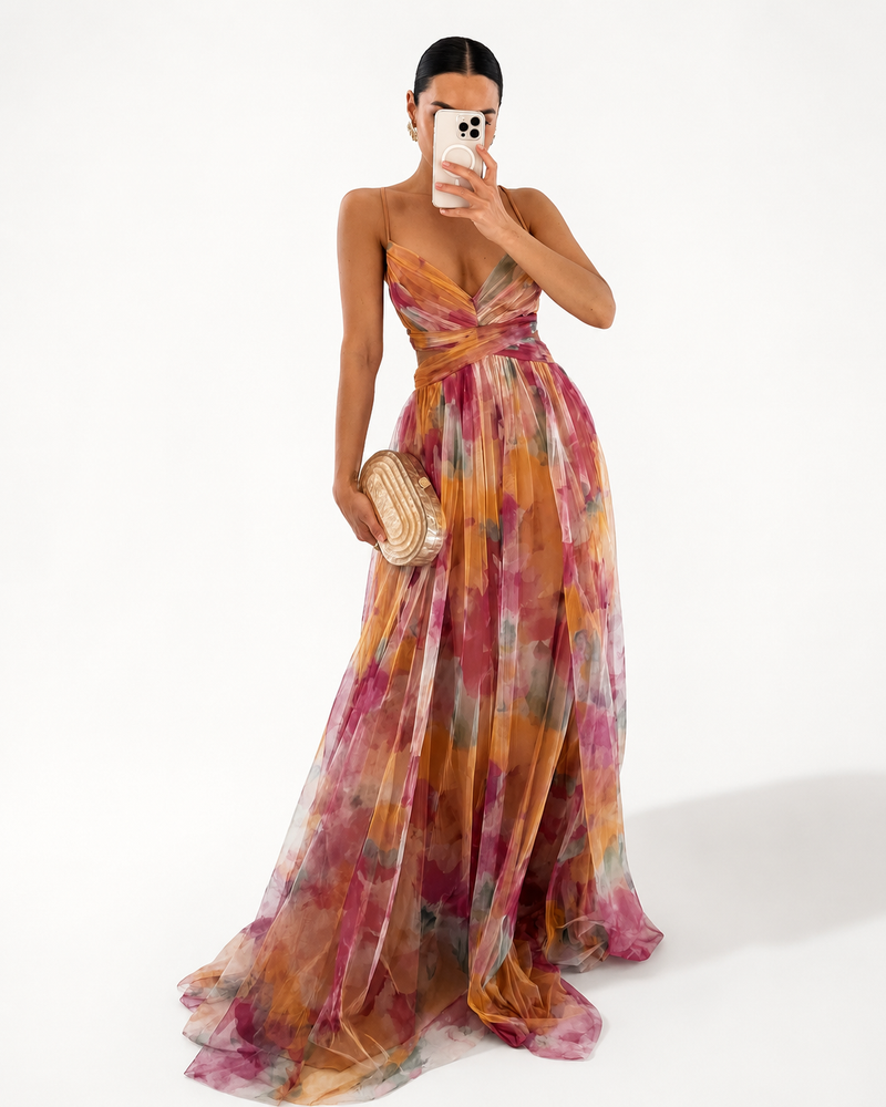 Gisela | Maxi Chiffon Dress