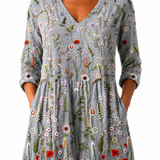 Amélia | Long Blouse with V-Neck