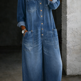 Rethabile | Sidonie | Combinazione in denim con spalle scoperte