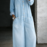 Rethabile | Sidonie | Combinazione in denim con spalle scoperte