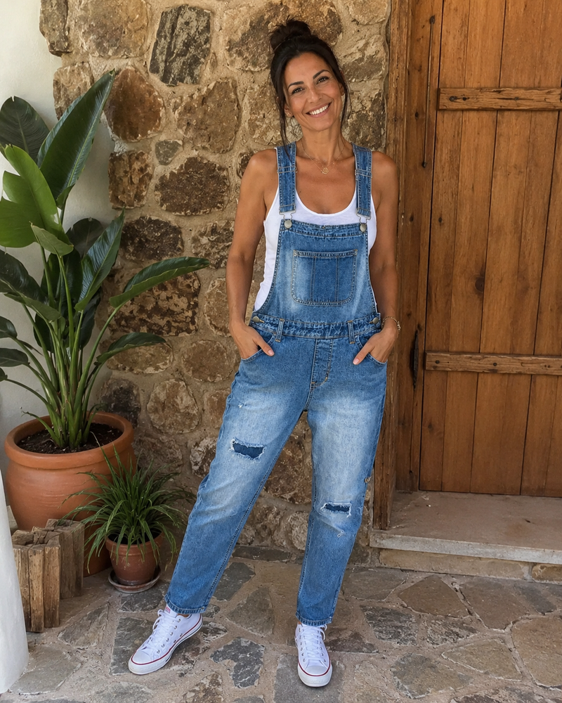 Marina™ | Women's Casual Denim Jumpsuit