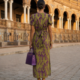 Maxi Floral Dress with Flowing Fall