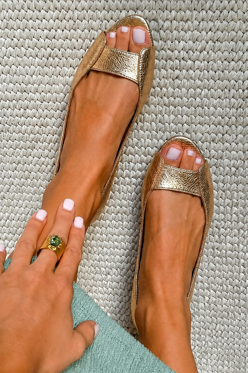 Kagiso | Golden Chic Comfort Sandals