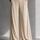 Alicia | Elegant set with crossover top and wide leg