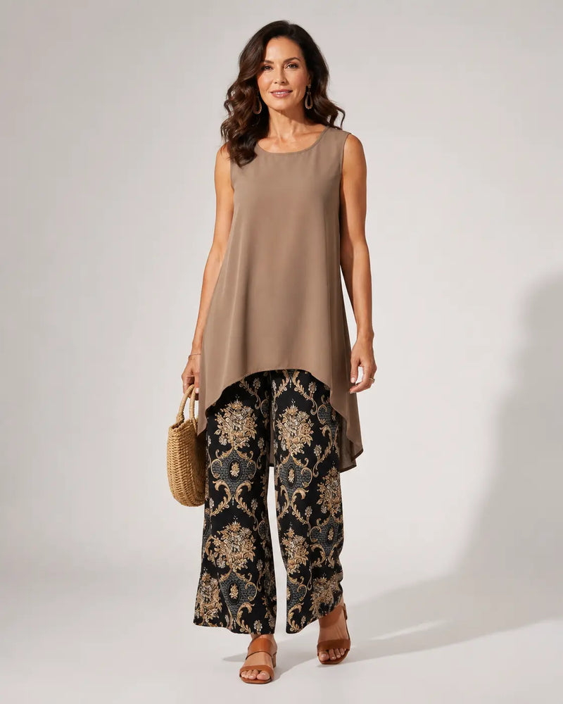 Transit™ | Boho Tunic and Wide Leg Pants Set