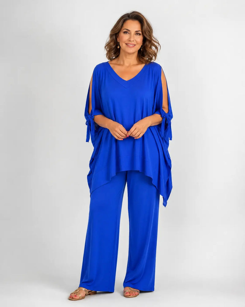 Ursula™ | Open Shoulder Tunic and Pants Set