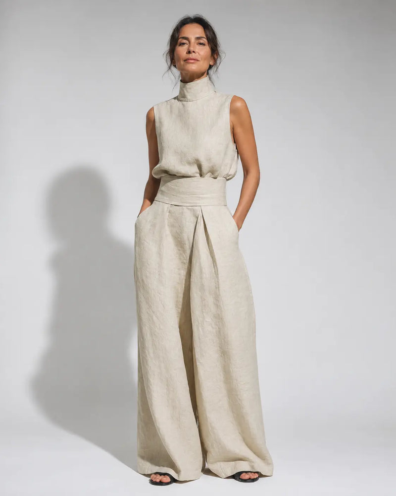 Venancia™ | Minimalist Set Top and Wide Pants