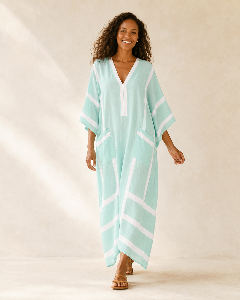 Zaira Mint Green Caftan