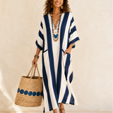 Yasmina Navy Blue Caftan