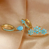 Gold earrings with elegant Victorian design-Anna.