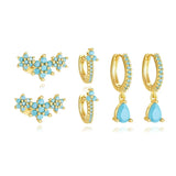 Gold earrings with elegant Victorian design-Anna.