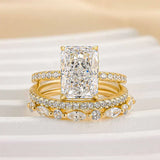 Jaily 3-Piece Wedding Ring Set