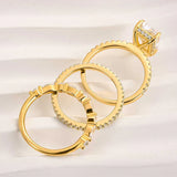Jaily 3-Piece Wedding Ring Set