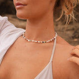 Klara – Delicate Gold Necklace with Mini Pearls
