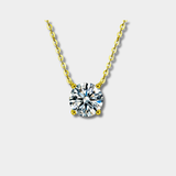 Rafaela – Silver necklace plated with 18K gold and zirconia
