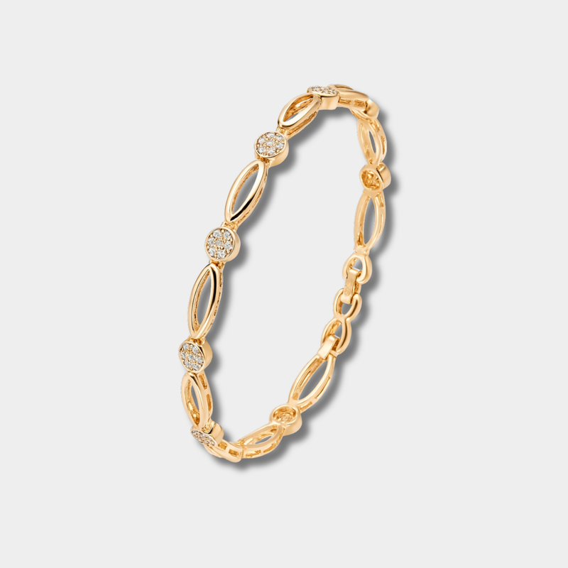 Klára - Elegant gold bracelet with cubic zirconia