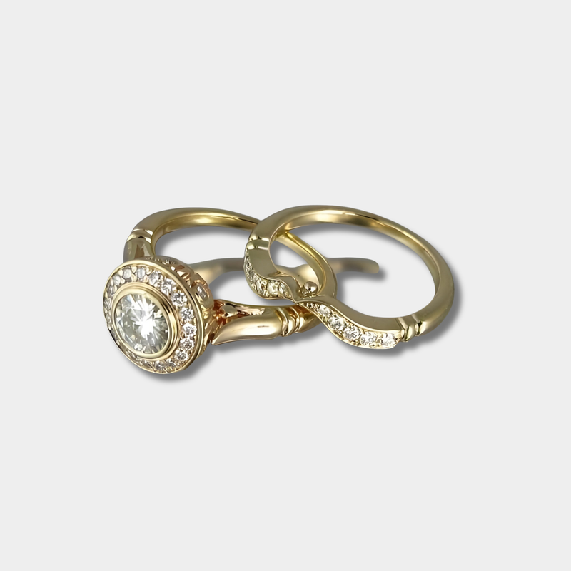 Lena - Vintage Gold Ring Set