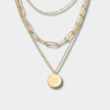 Lea – Elegant multi-strand gold necklace with delicate design