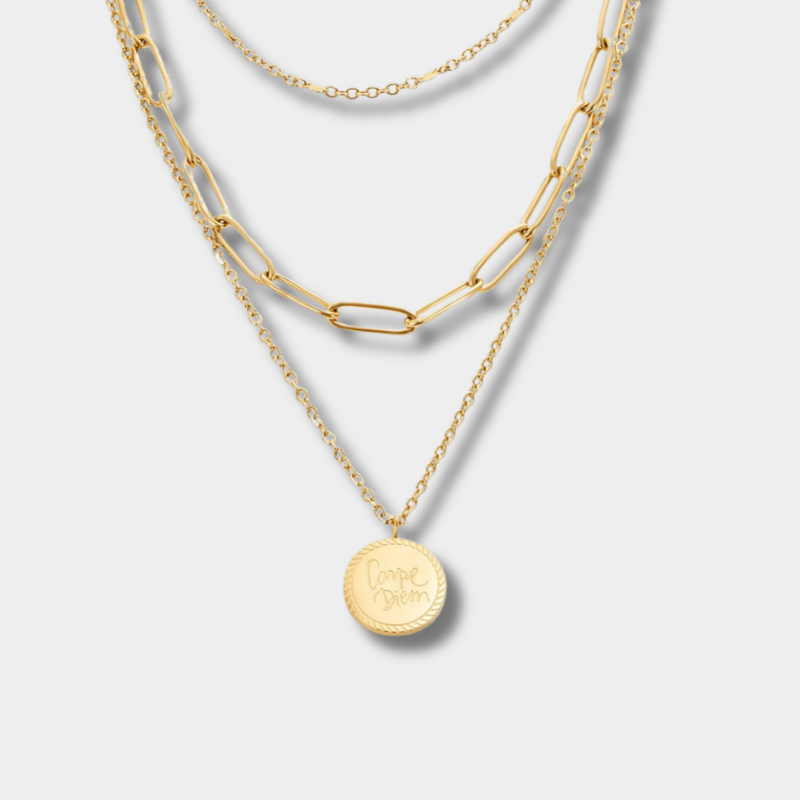 Lea – Elegant multi-strand gold necklace with delicate design