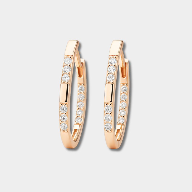 Sophisticated earrings with zirconia stones