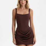 Draped Mini Dress
