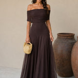Palesa | Dress in brown