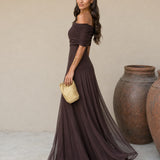 Palesa | Dress in brown