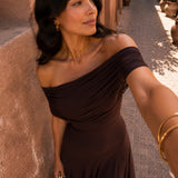 Palesa | Dress in brown