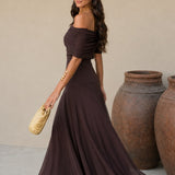 Palesa | Dress in brown